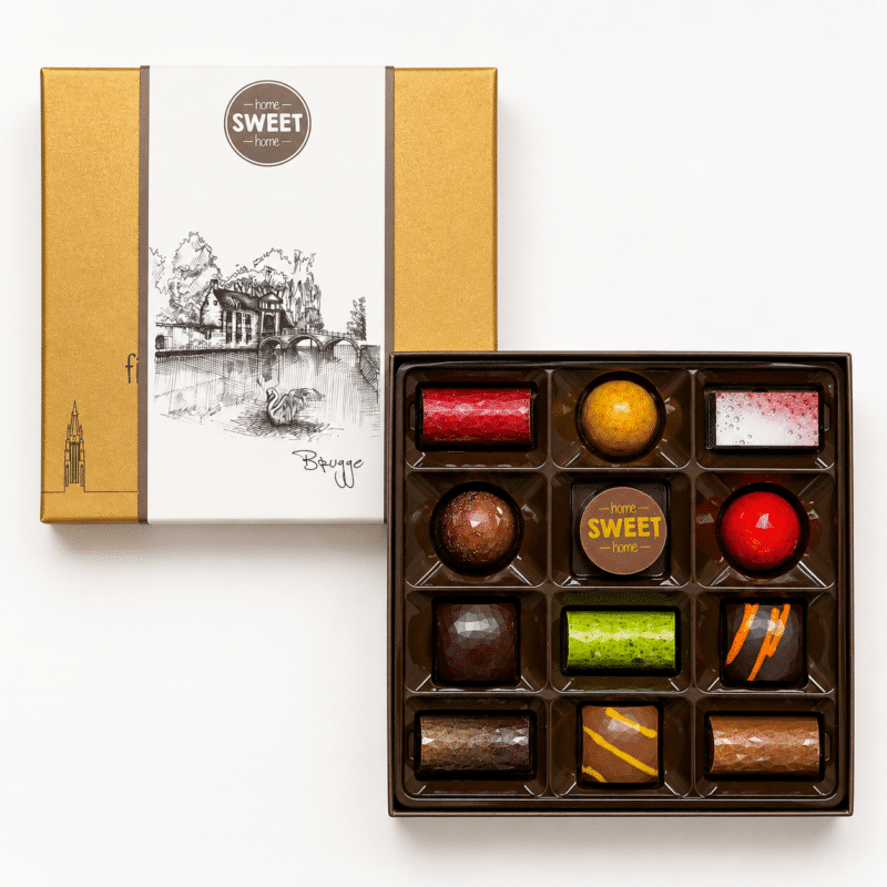 Luxe doos met 12 pralines