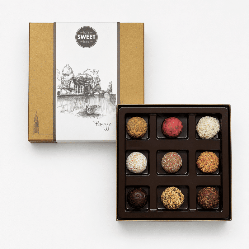 Luxe doos met 9 desserttruffels