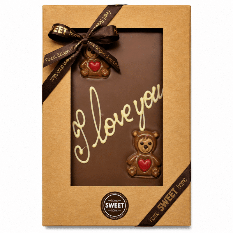 "I love you" melk chocoladetablet