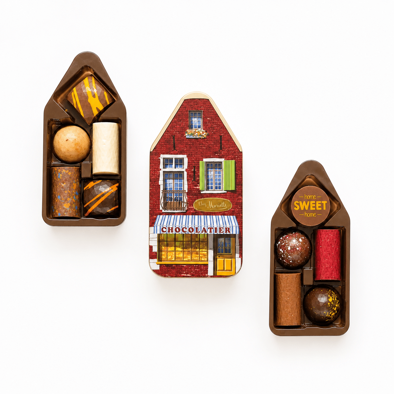 Huisje pralines