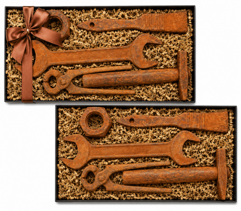 Chocolade gereedschap: grote giftbox